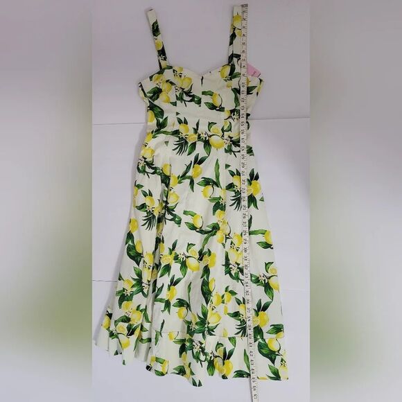 Anthropologie Avec Les Filles Lemon Sleeveless Preppy Coastal Cottagecore Dress - Picture 6 of 11